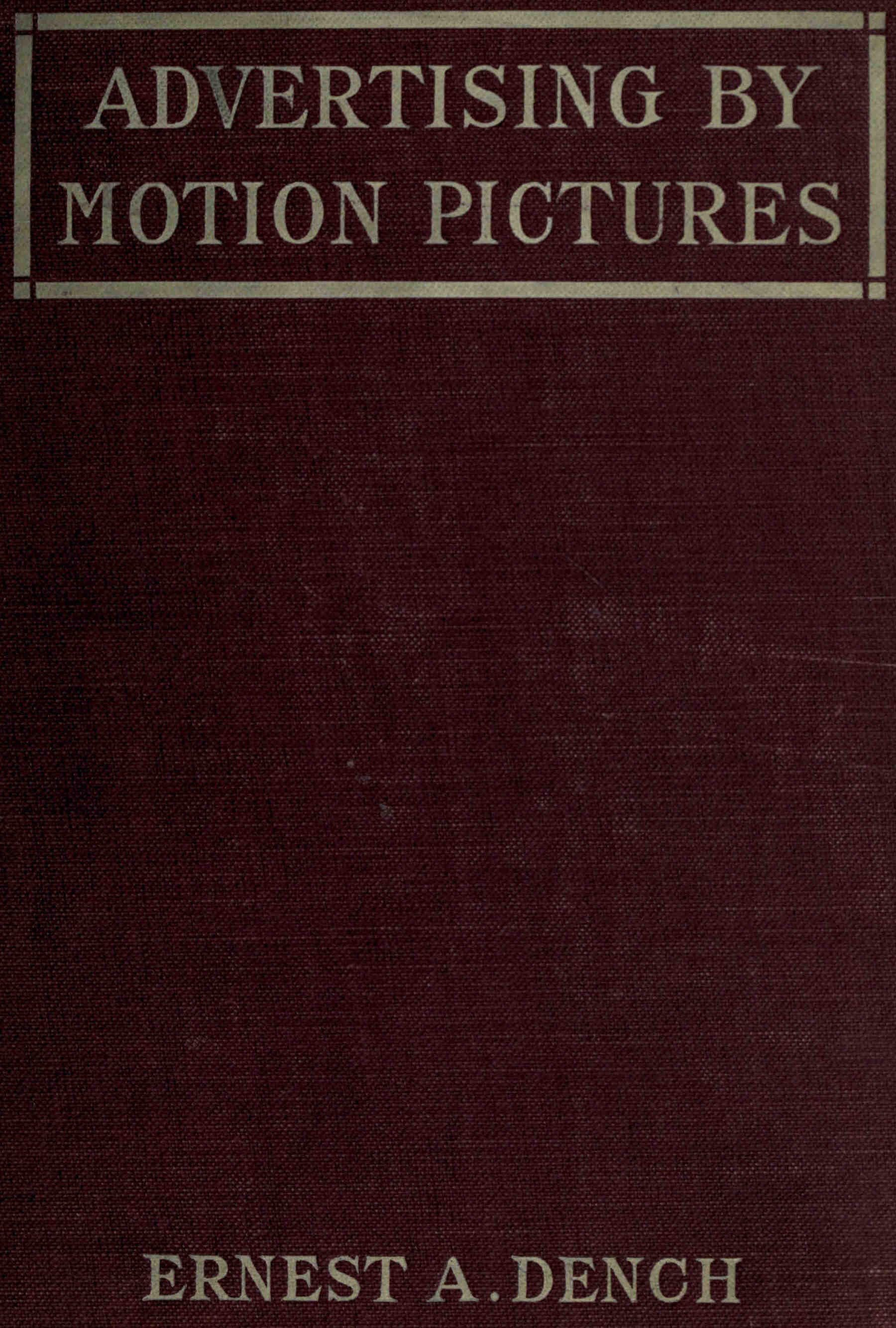 Advertising by motion pictures