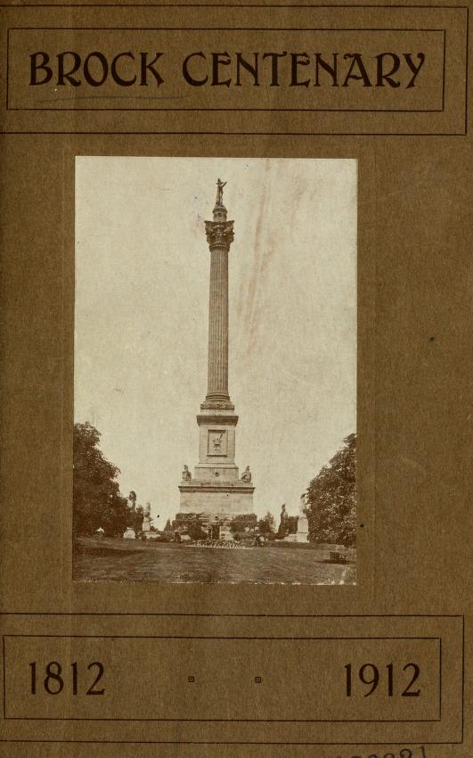 Brock Centenary, 1812-1912