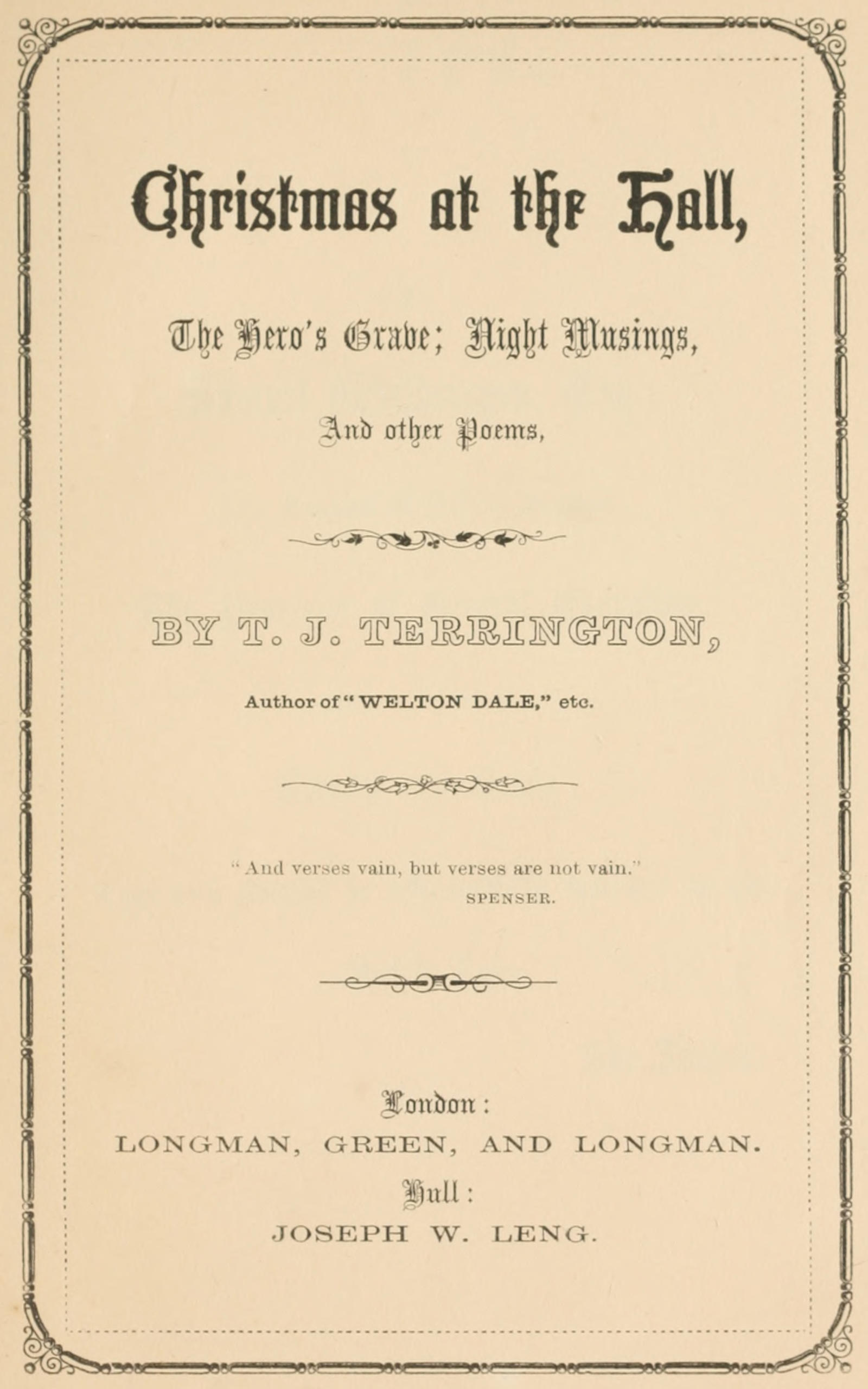Christmas at the hall
