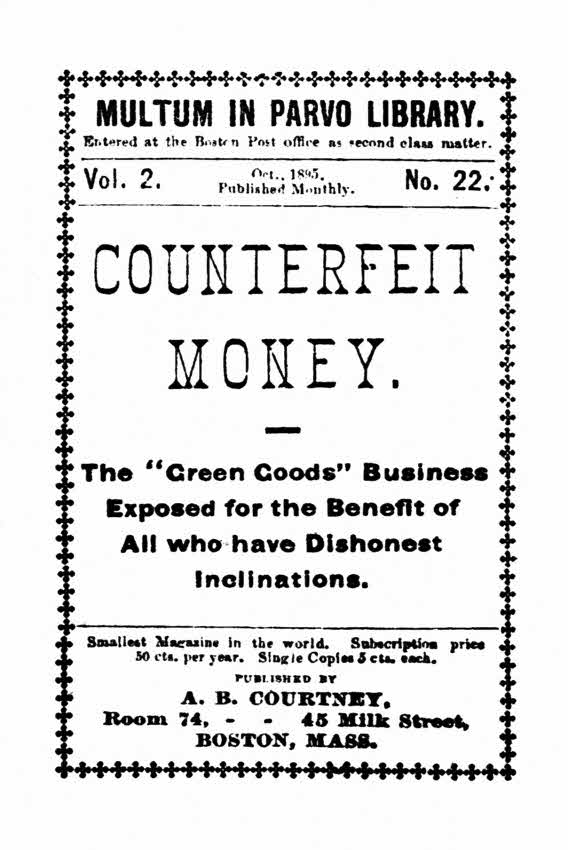 Counterfeit Money  The 