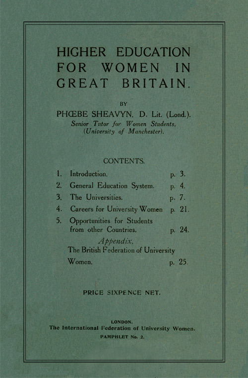 Higher Education for Women in Great Britain