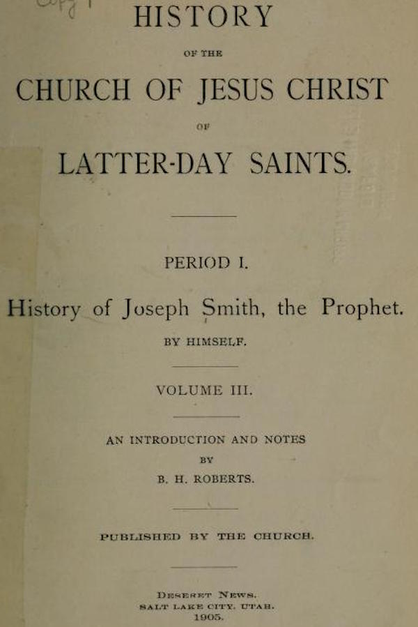 History of the Church of Jesus Christ of Latter-day Saints, Volume 3