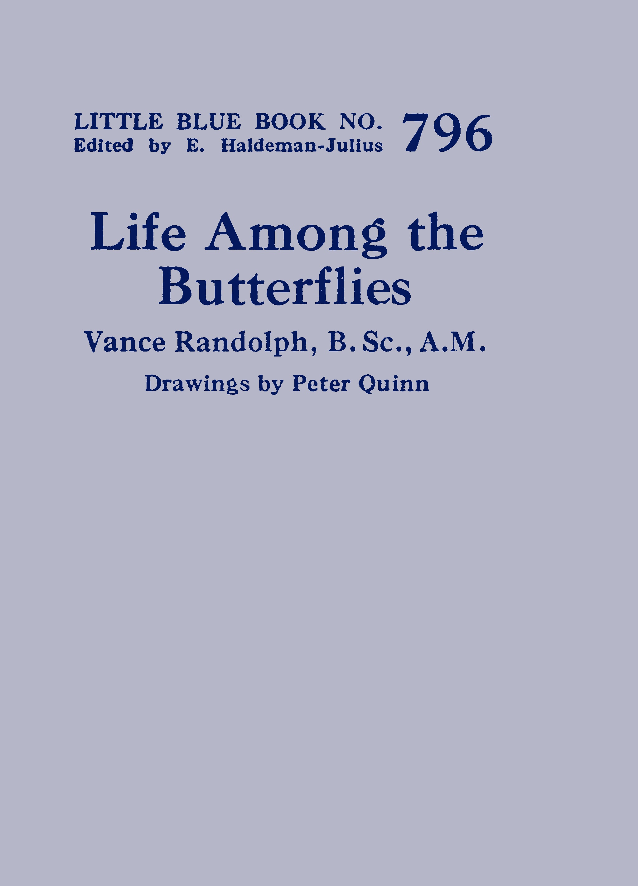 Life Among the Butterflies