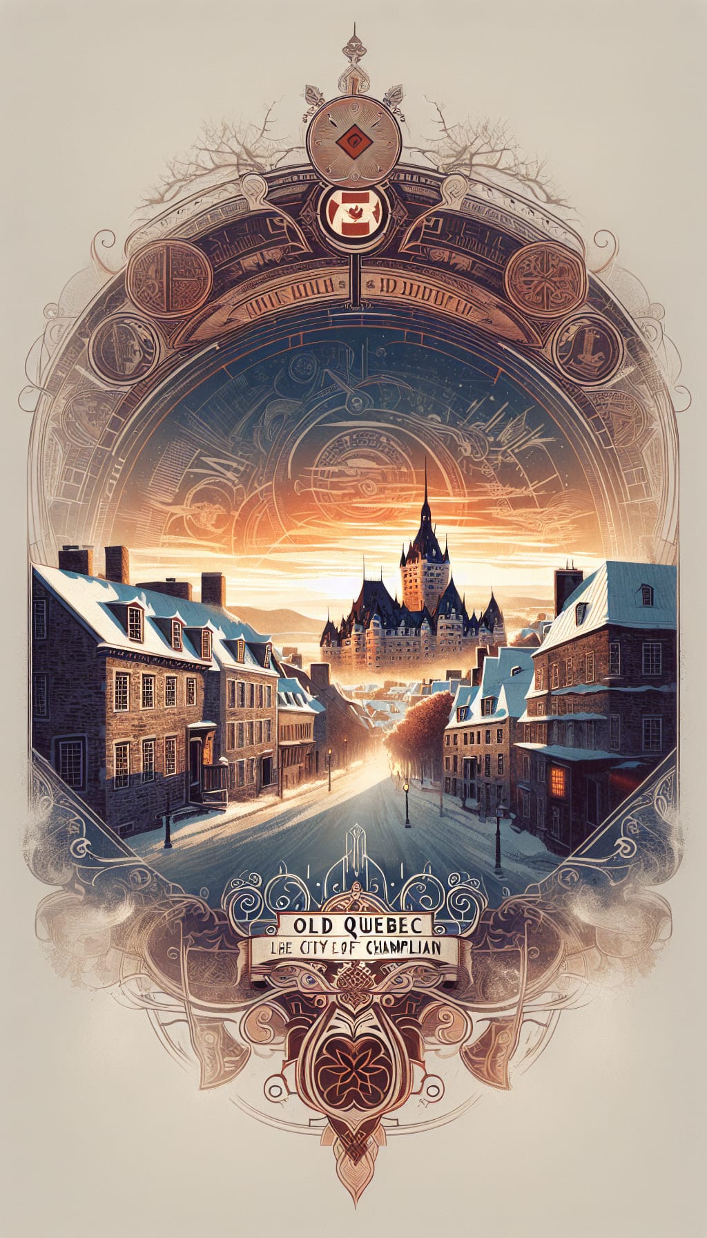 Old Quebec, the city of Champlain