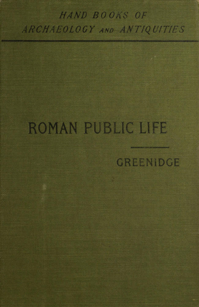 Roman Public Life