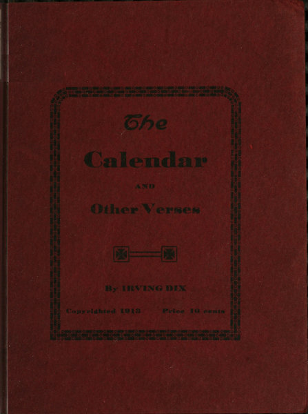The Calendar, and Other Verses