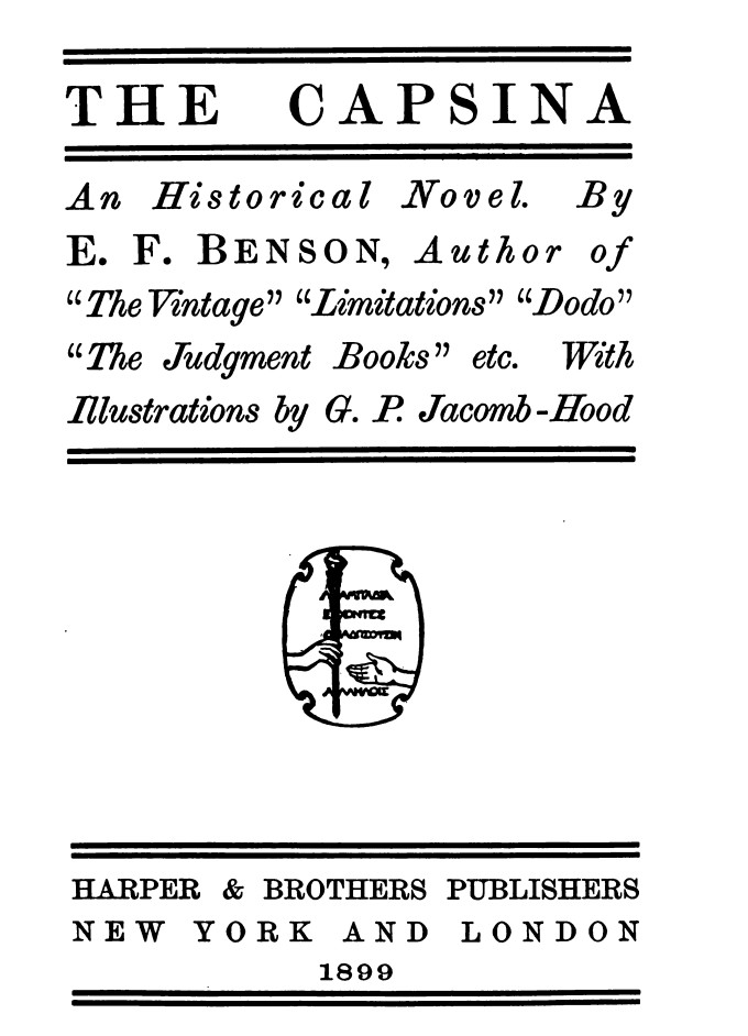 The Capsina: An Historical Novel