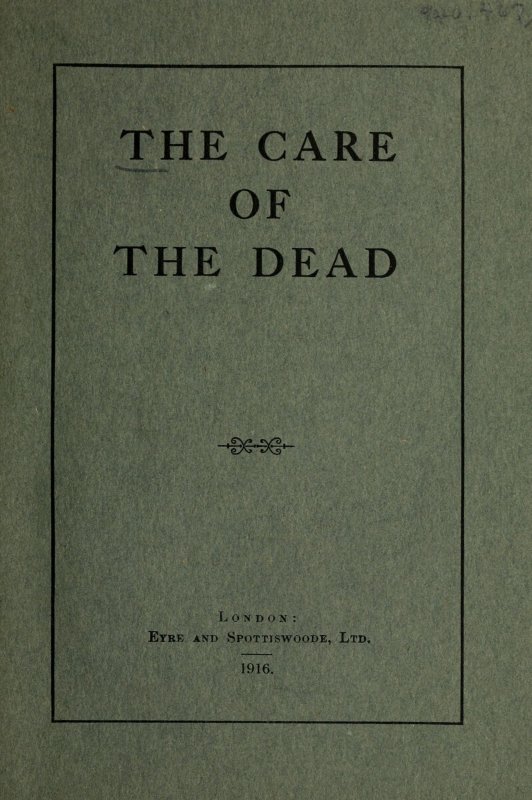 The Care of the Dead