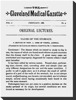 The Cleveland Medical Gazette, Vol. 1, No. 4, February 1886