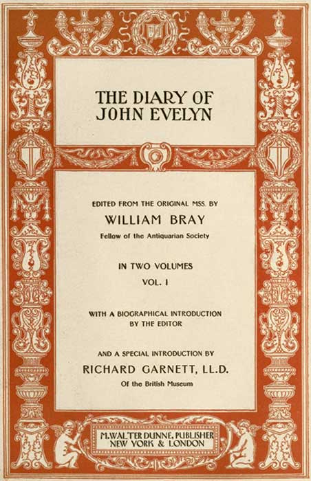 The Diary of John Evelyn (Volume 1 of 2)