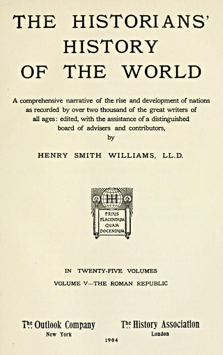 The historians' history of the world in twenty-five volumes, volume 05