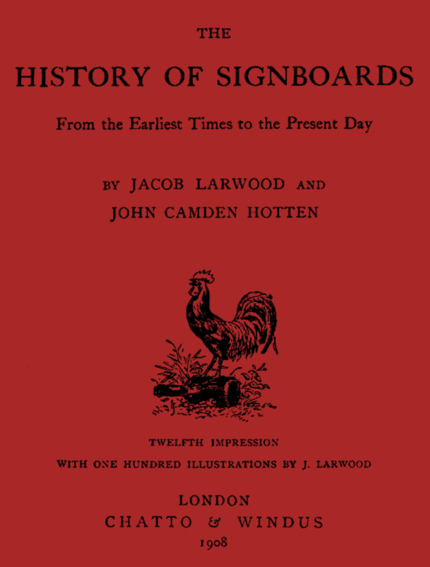 The History of Signboards, from the Earliest times to the Present Day