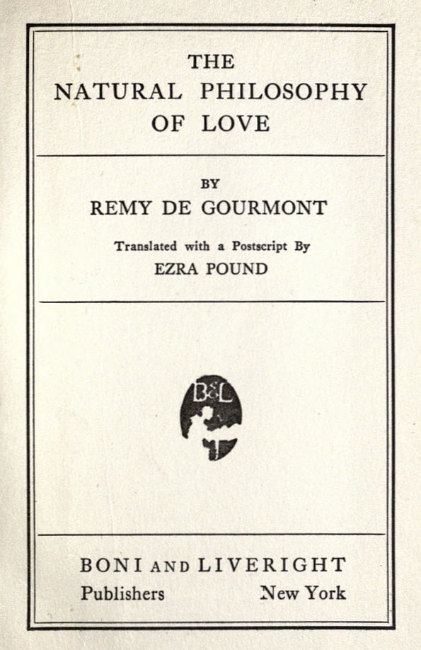 The Natural Philosophy of Love