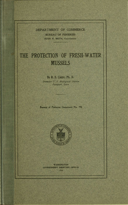 The Protection of Fresh-Water Mussels