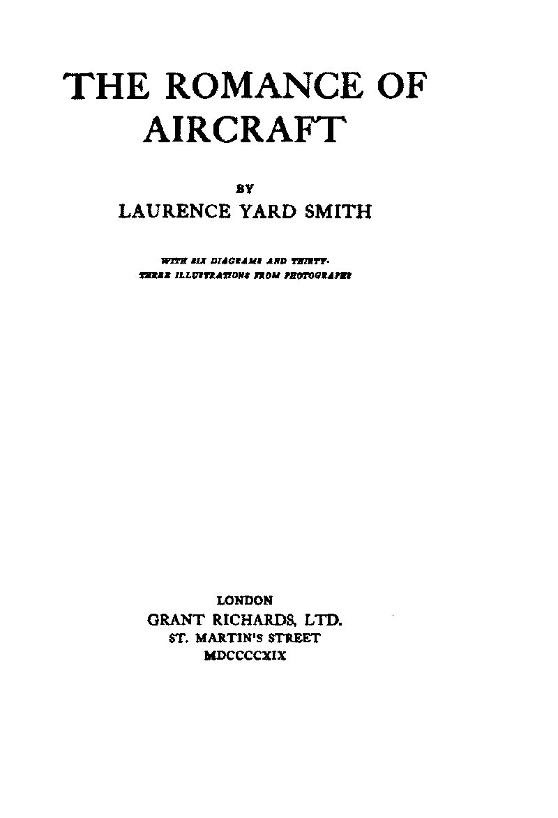 The Romance of Aircraft