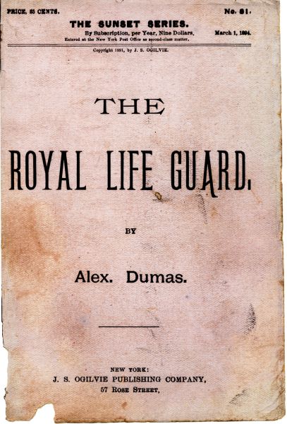 The Royal Life Guard; or, the flight of the royal family.  A historical romance of the suppression of the French monarchy