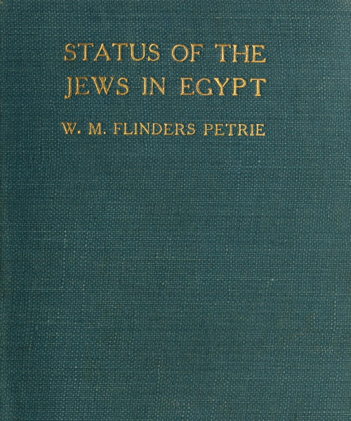 The Status of the Jews in Egypt  The Fifth Arthur Davis Memorial Lecture