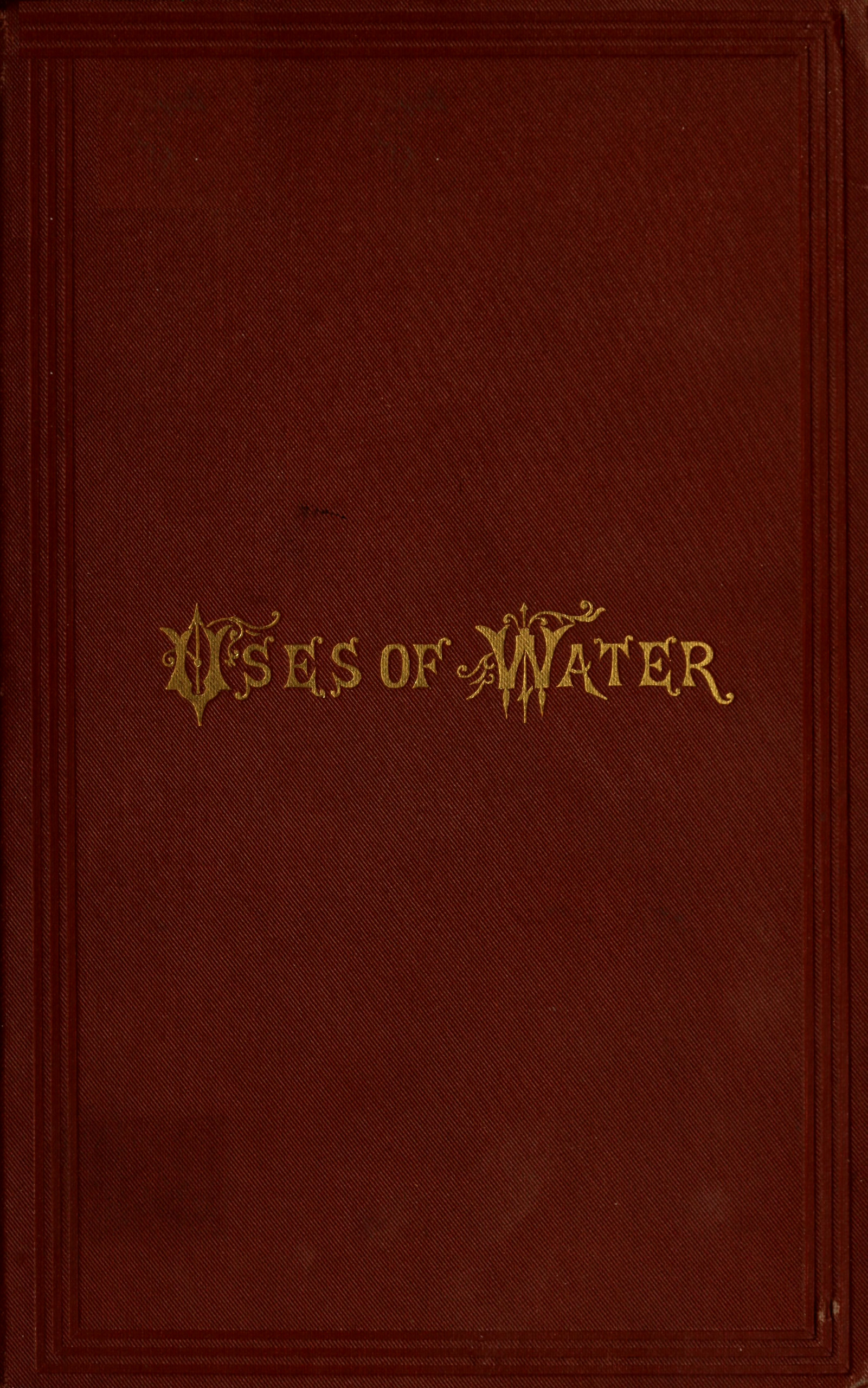 The uses of water in health and disease