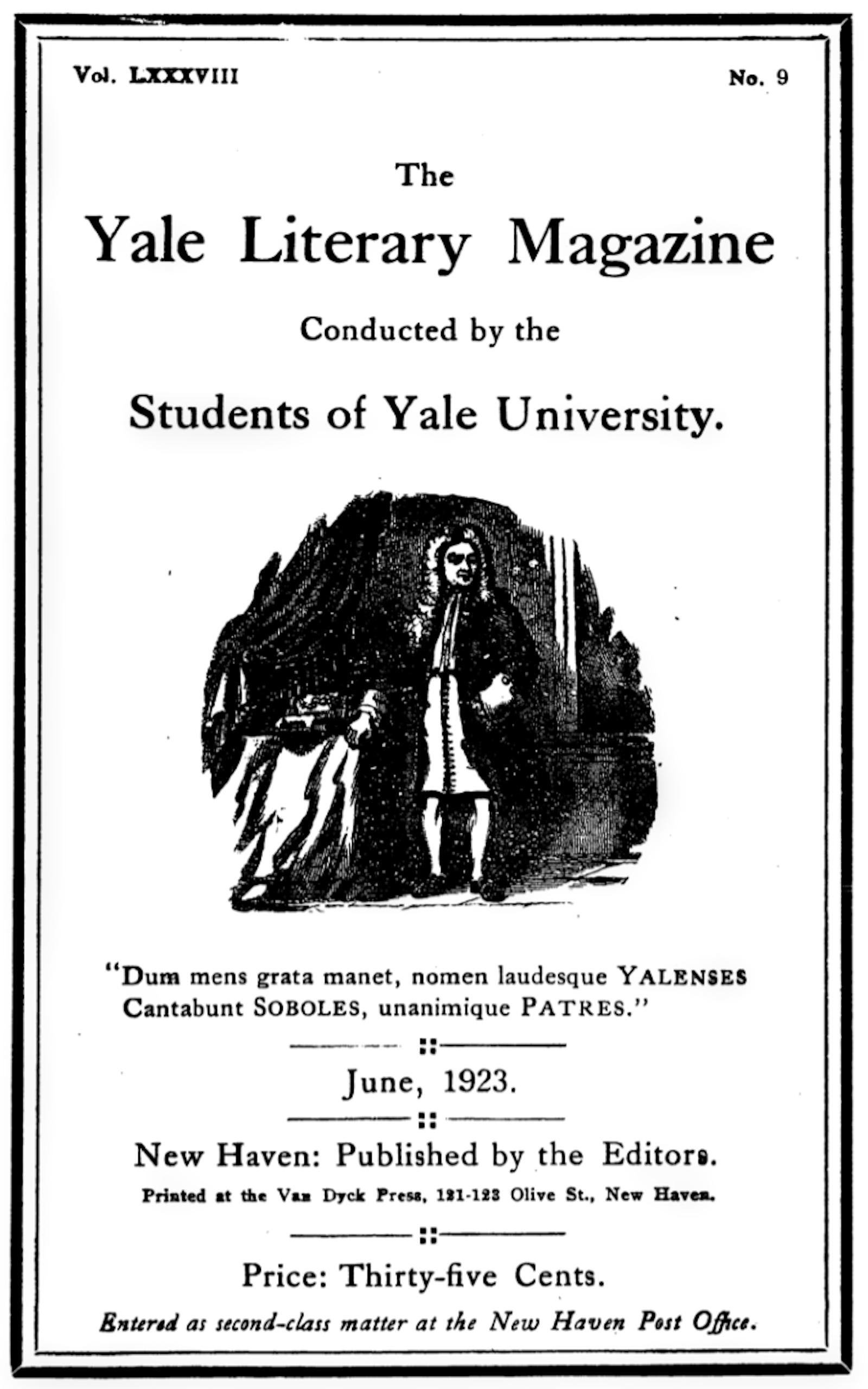 The Yale Literary Magazine (Vol. LXXXVIII, No. 9, June 1923)