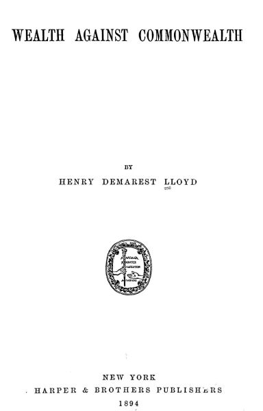 Wealth against commonwealth