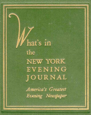 What's in the New York Evening Journal  America's Greatest Evening Newspaper
